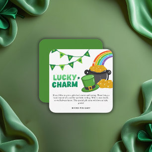 Carte D'accompagnement Lucky Charm Shamrock St. Patrick's Day Baby shower
