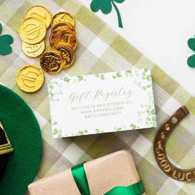 Carte D'accompagnement Lucky In Love Fête des mariées de la Saint Patrick (Créateur téléchargé)