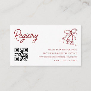 Carte D'accompagnement Lucky in Love Qr Code Casino Mariage Registre des 