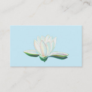 Carte D'accompagnement Lumineuse de lotus blanc