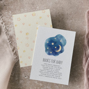 Carte D'accompagnement Lune et étoiles Livres neutres de genre pour bébé
