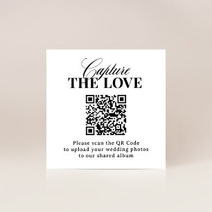 Carte D'accompagnement Luxe classique   Le Mariage de code QR capte l'amo