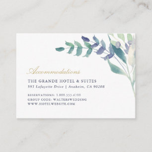 Carte D'accompagnement Luxe Floral Mariage