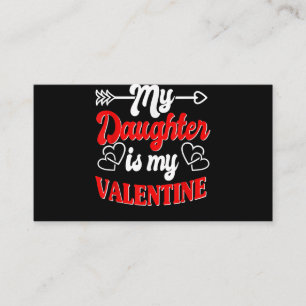 Carte D'accompagnement Ma Fille Est Ma Mère Valentine Père Valentin