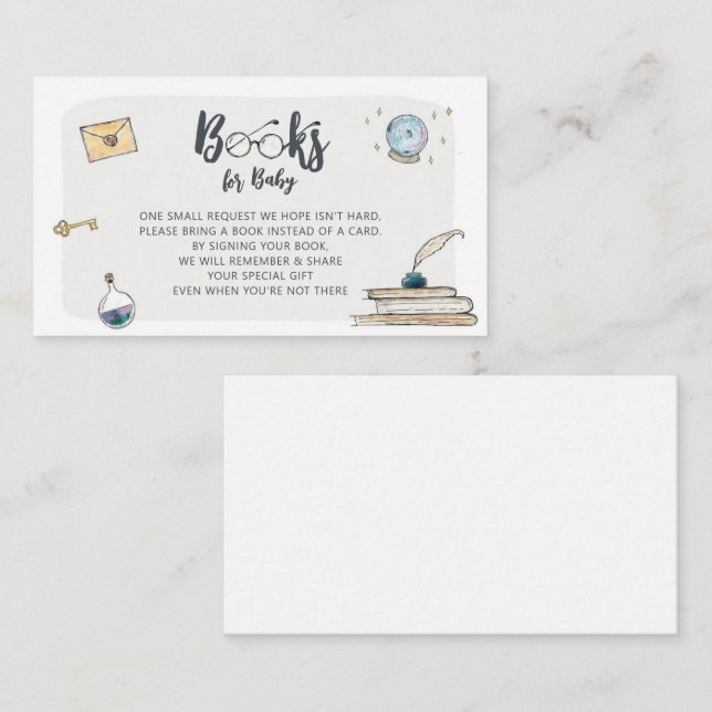 Carte D'accompagnement Magical Bundle on the Way Books for Baby Card (Devant / Derrière)