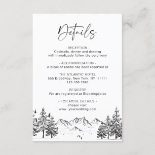 Carte D'accompagnement Main Dratains Mountains Détails de la forêt