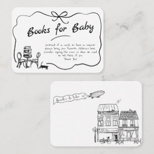 Carte D'accompagnement Main Drawn Bonjour Bebe Livres français pour Baby 