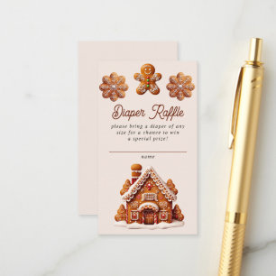 Carte D'accompagnement Maison en pain d'épices Noël Cookie Brochure Raffi