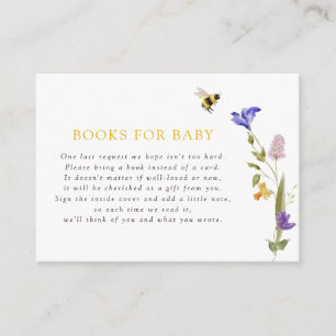 Carte D'accompagnement Mama to Bee Fleur sauvage Bee Books for Baby