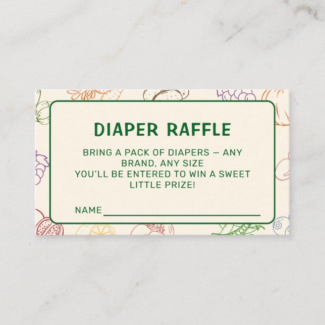 Carte D'accompagnement Marché Des Agriculteurs Raffle À Déchets Cultivés  (Devant)