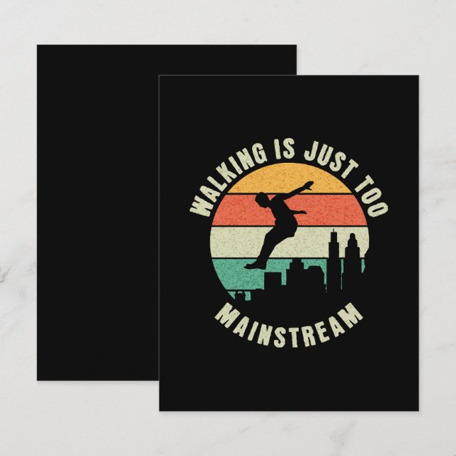 Carte D'accompagnement Marcher Est Juste Trop Grand (Devant / Derrière)