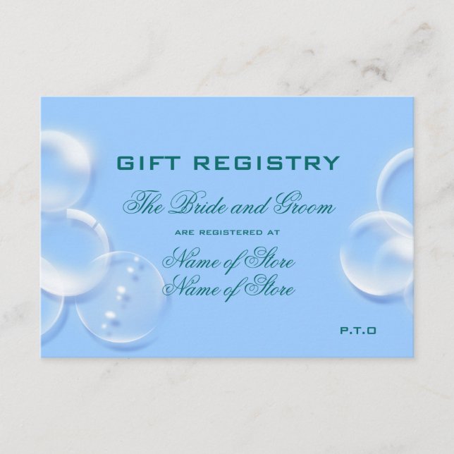 Carte D'accompagnement mariage à la plage (Devant)