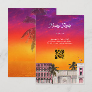 Carte D'accompagnement Mariage Arc-en-ciel de Miami Beach à Charleston av