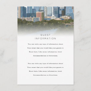Carte D'accompagnement Mariage Austin Texas