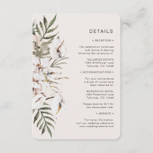 Carte D'accompagnement Mariage Boho