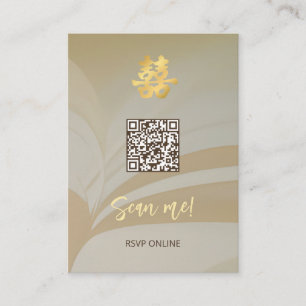 Carte D'accompagnement Mariage chinois de l'art Abstrait   Me scanner