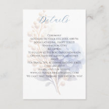 Mariage couleur bleu d'aquarelle romantique Pearl