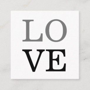 Carte D'accompagnement Mariage d'amour de script noir gris