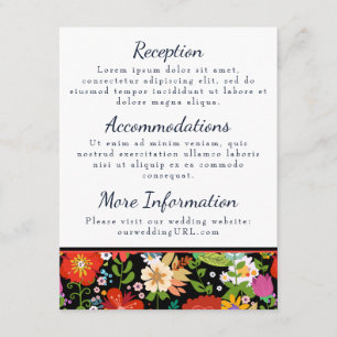 Carte D'accompagnement Mariage d'Art Populaire Mexicain