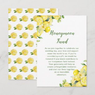 Carte D'accompagnement Mariage de cadre vert citron italien