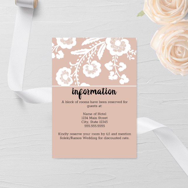 Carte D'accompagnement Mariage de dentelle russe (Créateur téléchargé)