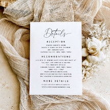 Mariage de détails minimalistes