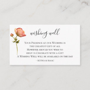 Carte D'accompagnement Mariage de fleurs bohème qui veut bien