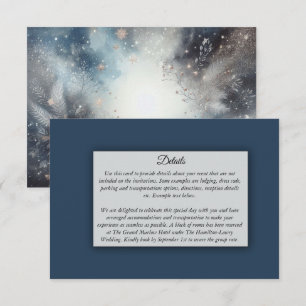 Carte D'accompagnement Mariage de minuit d'hiver céleste