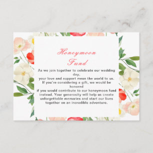 Carte D'accompagnement Mariage de printemps avec tulipes et jonquilles