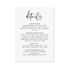 Mariage de script noir blanc minimal manuscrit