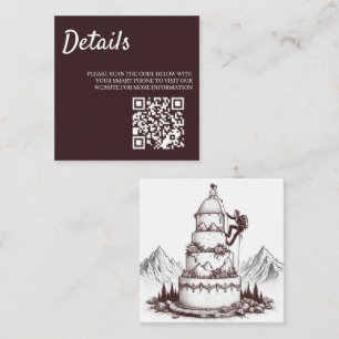 Carte D'accompagnement Mariage des Grimpeurs de Gâteau