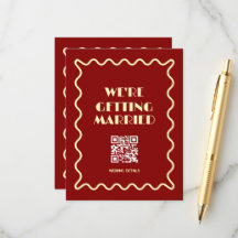 mariage Doodle Capriceuse Rétro Élégant