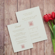 Mariage Double Bonheur Olive de Sage Chinois Moder