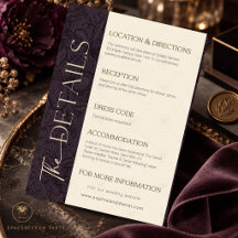 Mariage Floral Foncé Luxueux Noir Prune