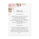 Mariage Floral rose, Blush Détails Réception