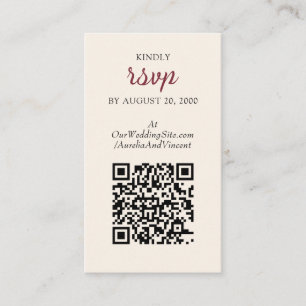 Carte D'accompagnement Mariage forestier enchanté