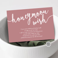 Mariage Honeymoon Wish Fund, Dusty Rose