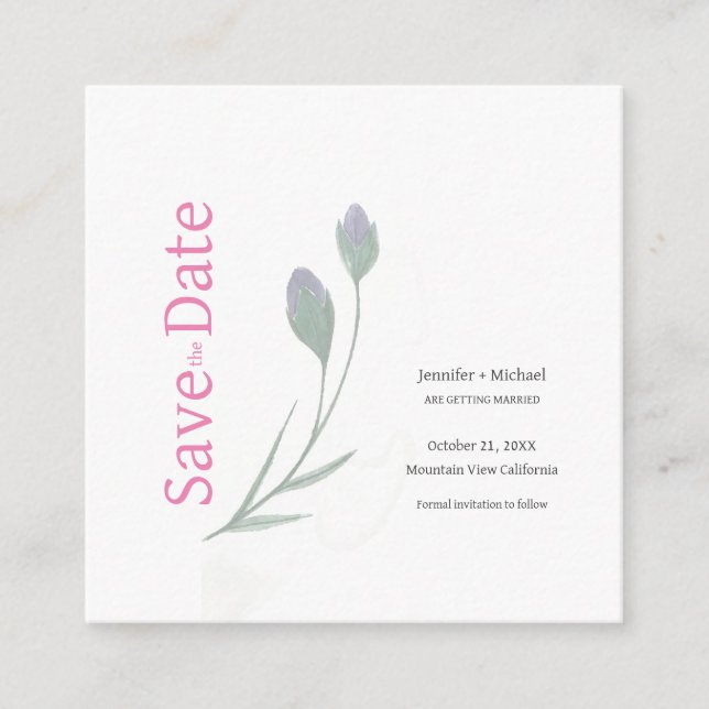 Carte D'accompagnement Mariage mariage Calligraphie Floral noir blanc (Devant)