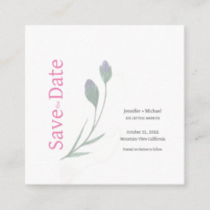 Carte D'accompagnement Mariage mariage Calligraphie Floral noir blanc