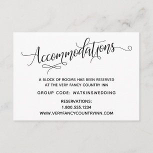 Carte D'accompagnement Mariage Noir Blanc Noir Simple Et Élégant