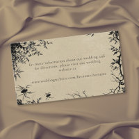 Mariage noir et marron Gravure d'arbre corbeau got