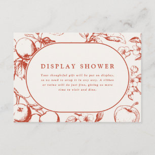 Carte D'accompagnement Mariage Parfait d'Une Pomme de Collection
