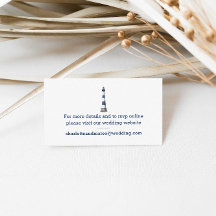Mariage phare bleu simple