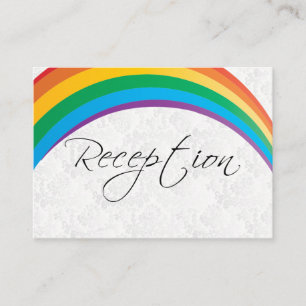 Carte D'accompagnement Mariage Rainbow Gay - Réception