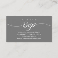 Mariage RSVP par téléphone ou par courriel réponse