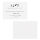 Mariage simple RSVP