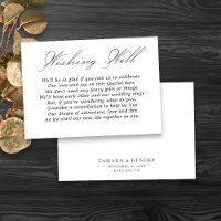 Mariage souhaitant bien Calligraphie Script Blanc