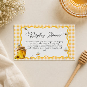 Carte D'accompagnement Mariée à l'abeille affiche de douche miel abeille