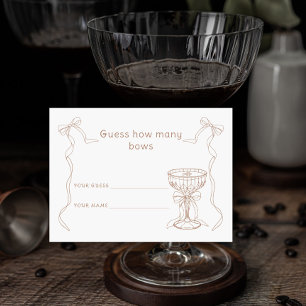 Carte D'accompagnement Martini Espresso Combien d'arcs Jeu de mariage