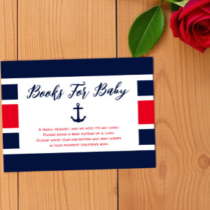 Carte D'accompagnement Matelot! Livres de Baby Shower Nautiques Pour Bébé